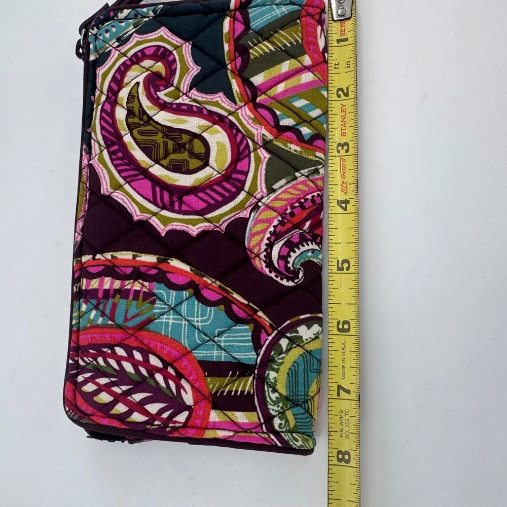 Vera Bradley Heirloom Paisley Quilted RFID Grab‎ & Go Wristlet Wallet New